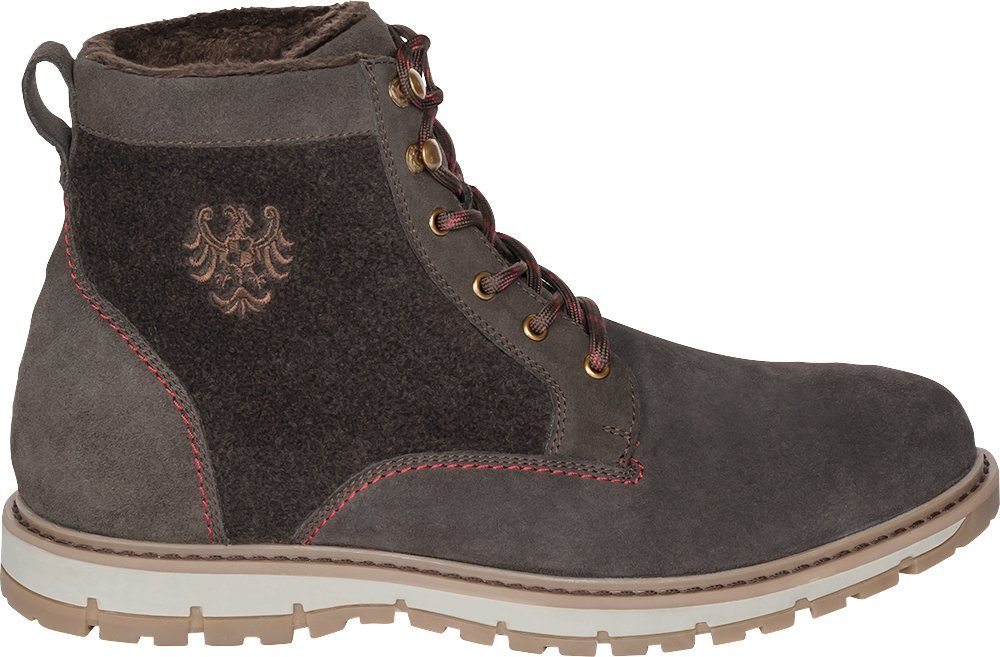 Tiroler Loden Stiefelette aus echtem Leder, stabiler Halt