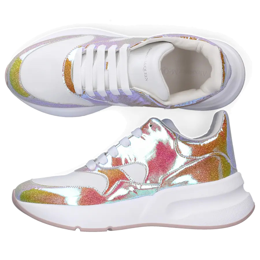 Alexander McQueen - Sneaker low JOEY Kalbsleder - grau