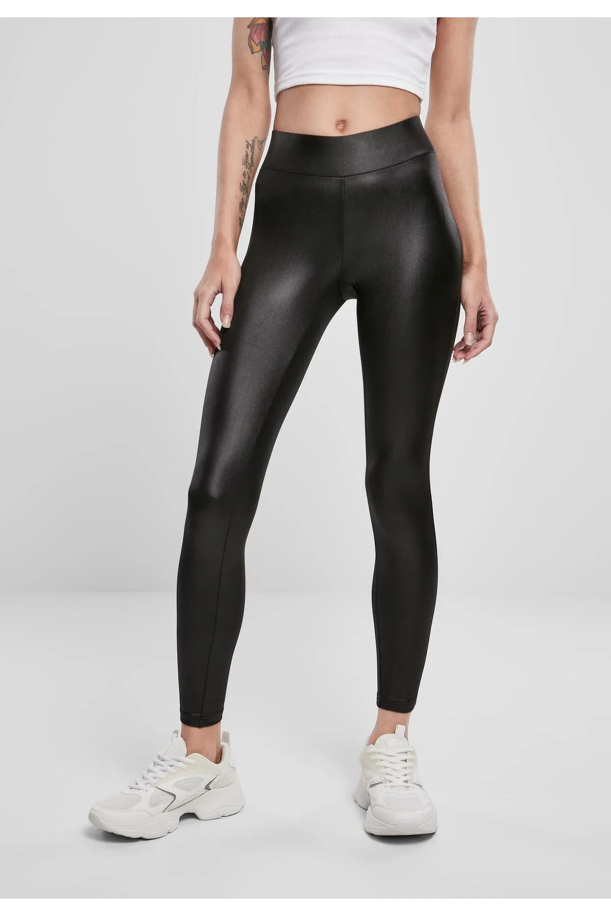 Urban Classics  Leggings - Schwarz - Hoher Bund