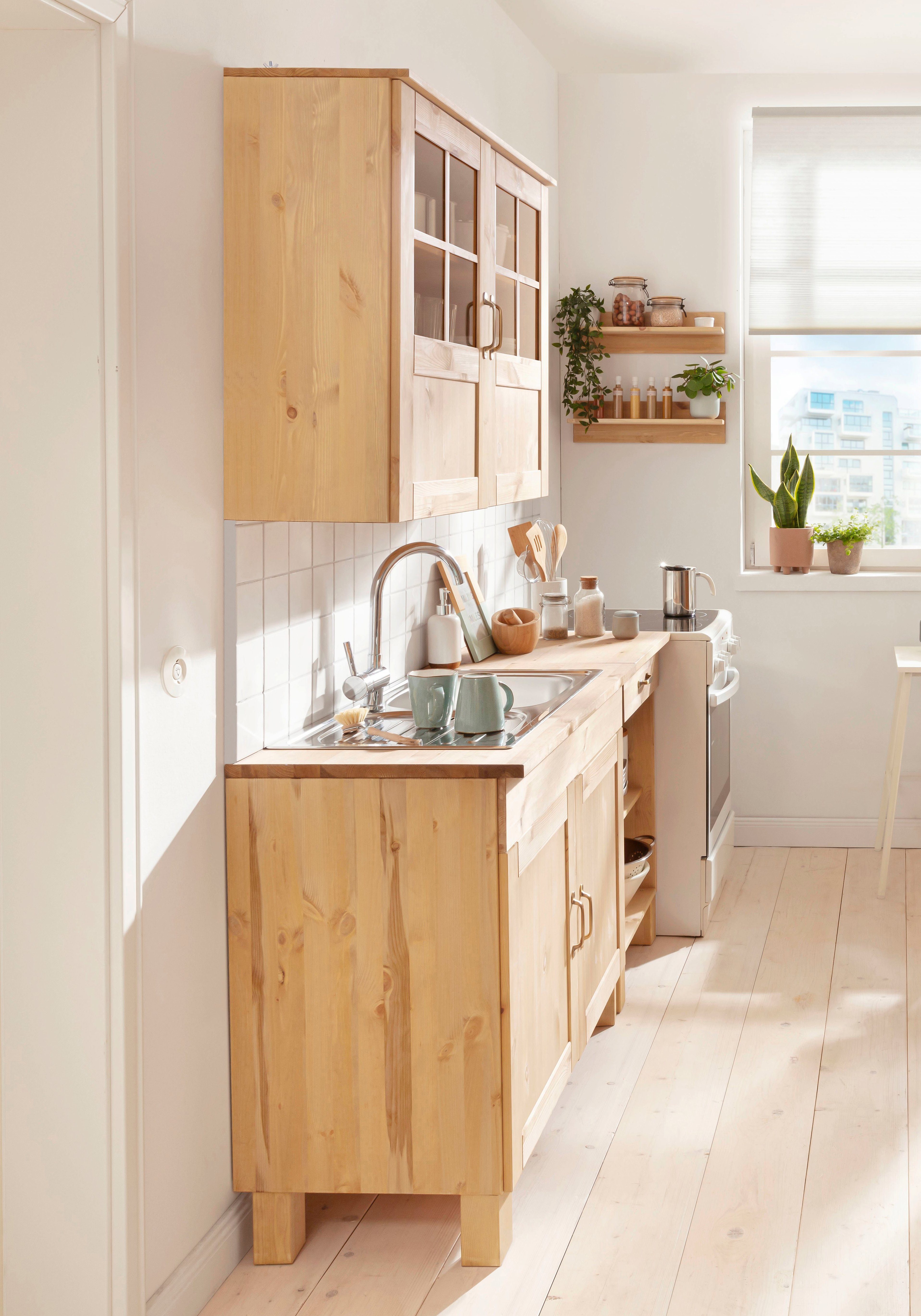 Home affaire Küchenzeile Alby, Breite 150 cm, in 2 Tiefen, ohne E-Geräte