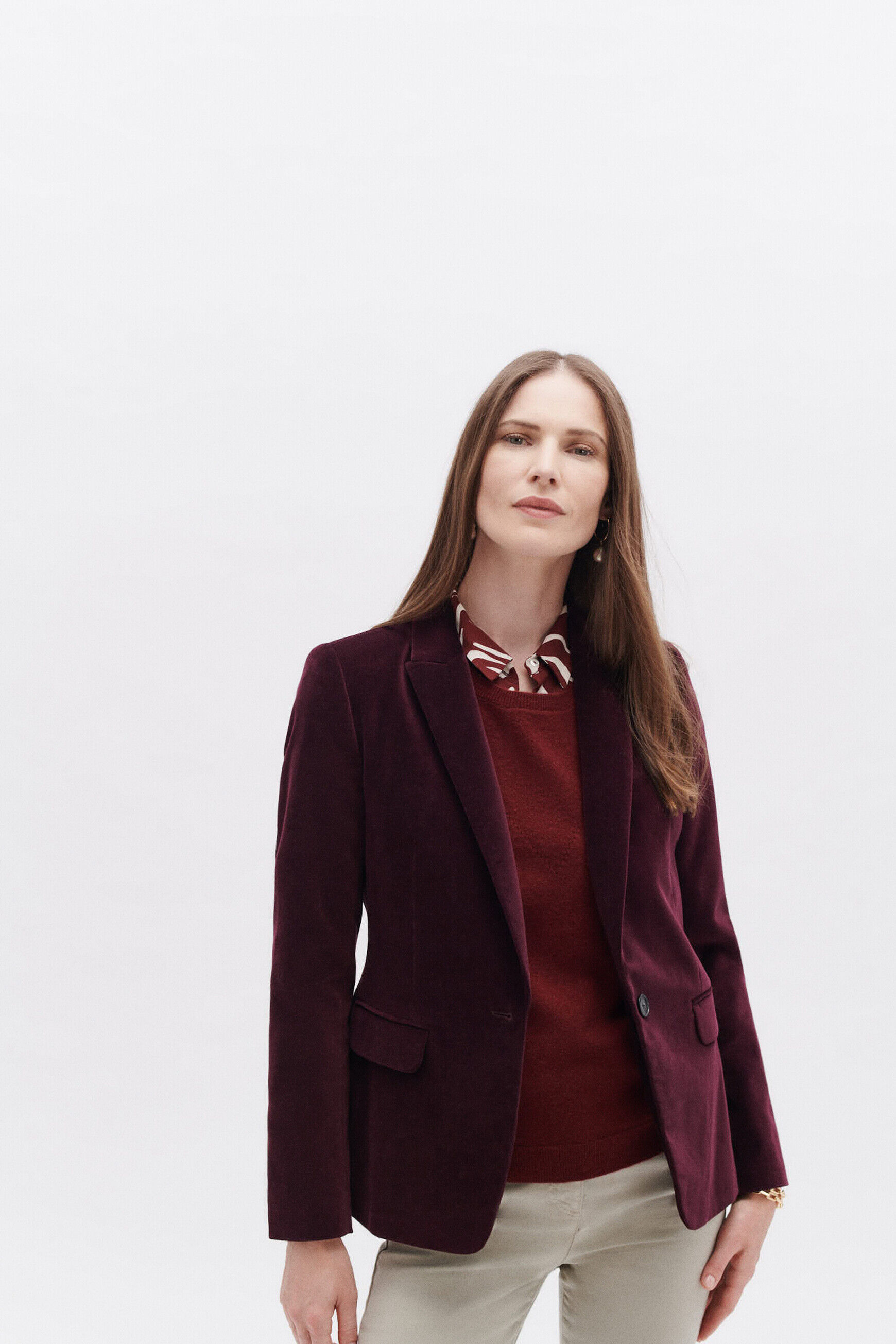 blazer aurora prune femme