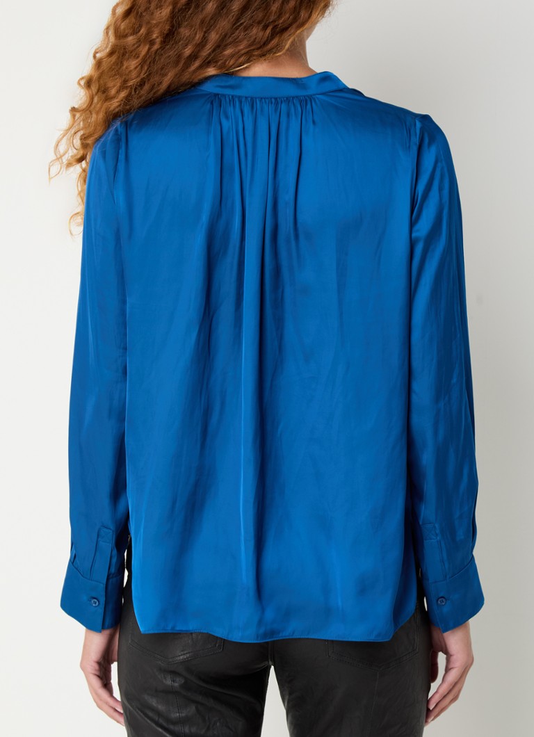 Zadig&Voltaire Tink satin tunic with pleat detail