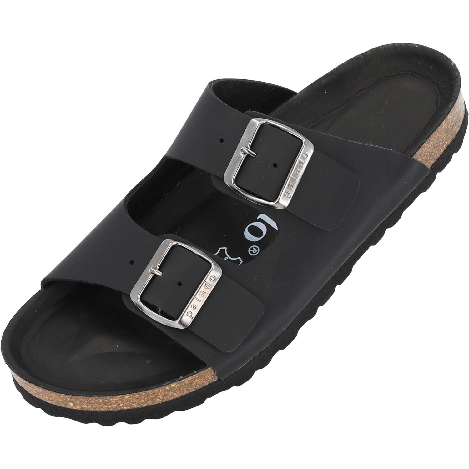 Palado Korfu Premium Leather, Pantoletten, Damen, Schwarz