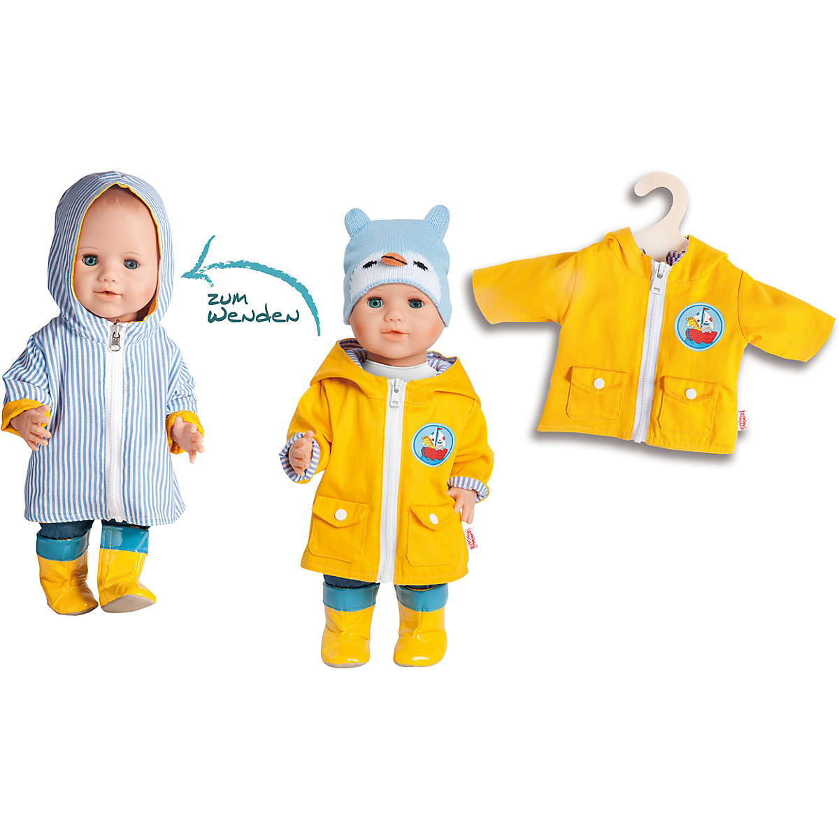 Wende-Anorak Maritim, Gr. 28-35 cm