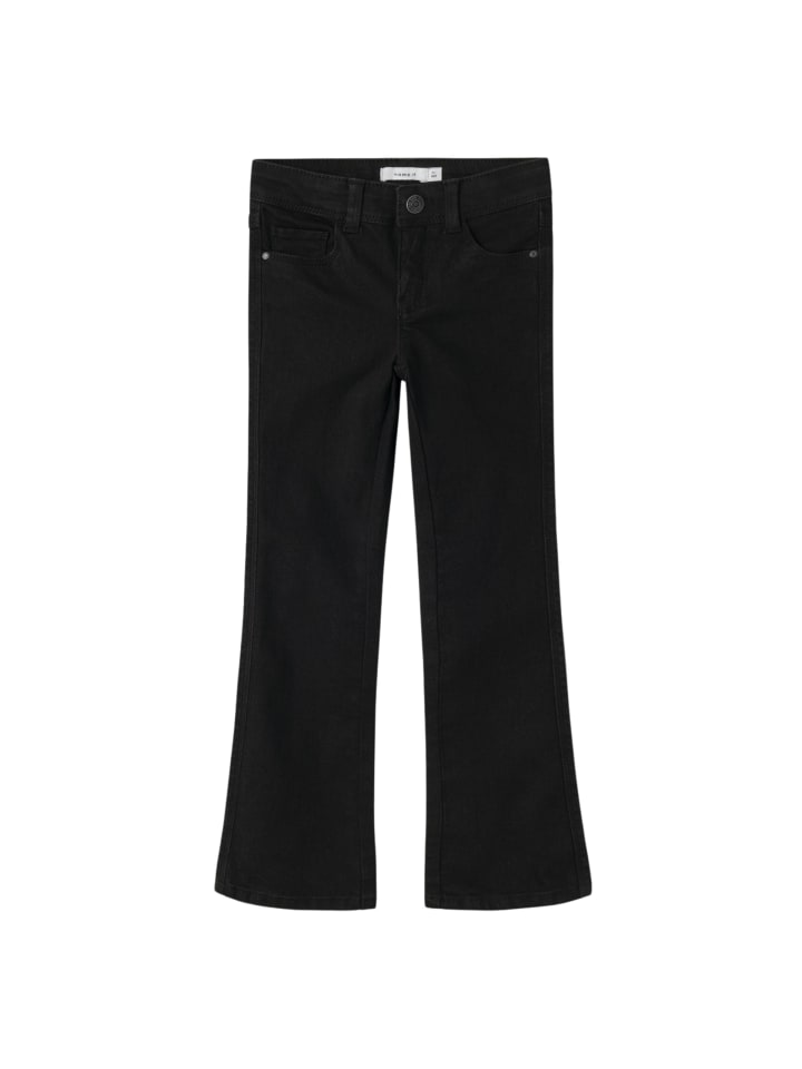 name it Jeans Schlaghose in Schwarz günstig kaufen