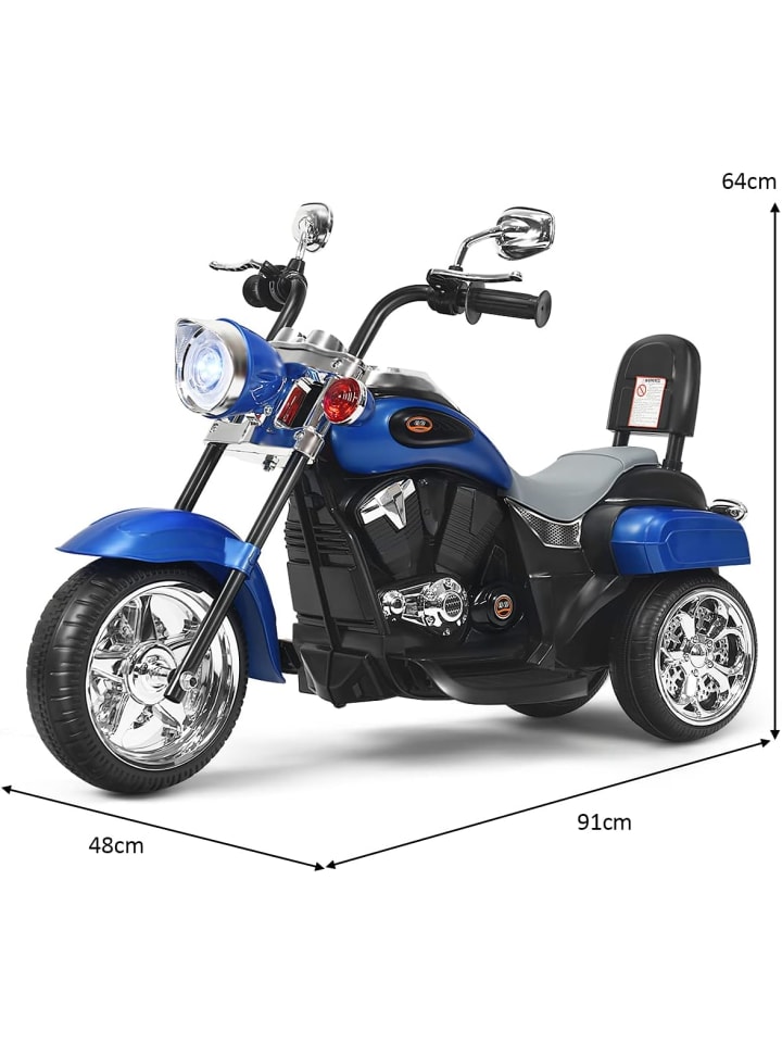 COSTWAY 6V Elektro Motorrad in Blau günstig kaufen 91 cm