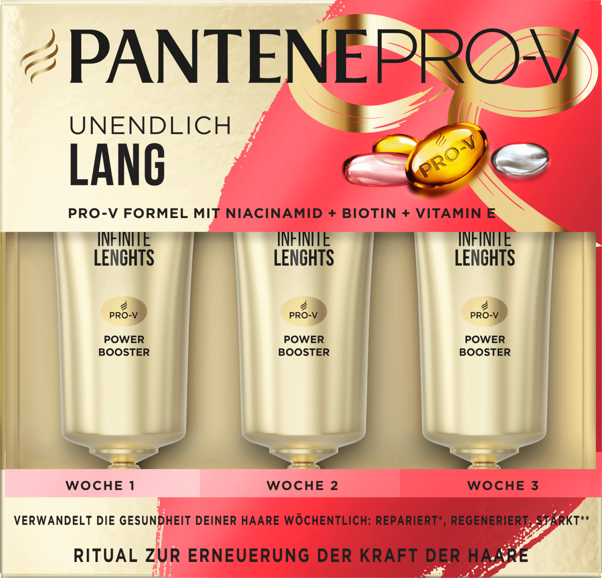 Haarkur Rescue Shots Unendlich Lang (3x15 ml), 45 ml