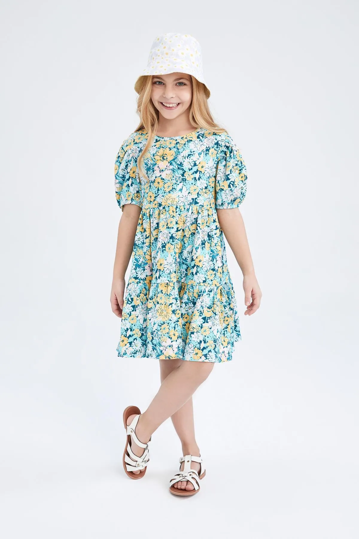 DeFacto  Geblümtes Kurzarmkleid für Mädchen Z5274a623sm