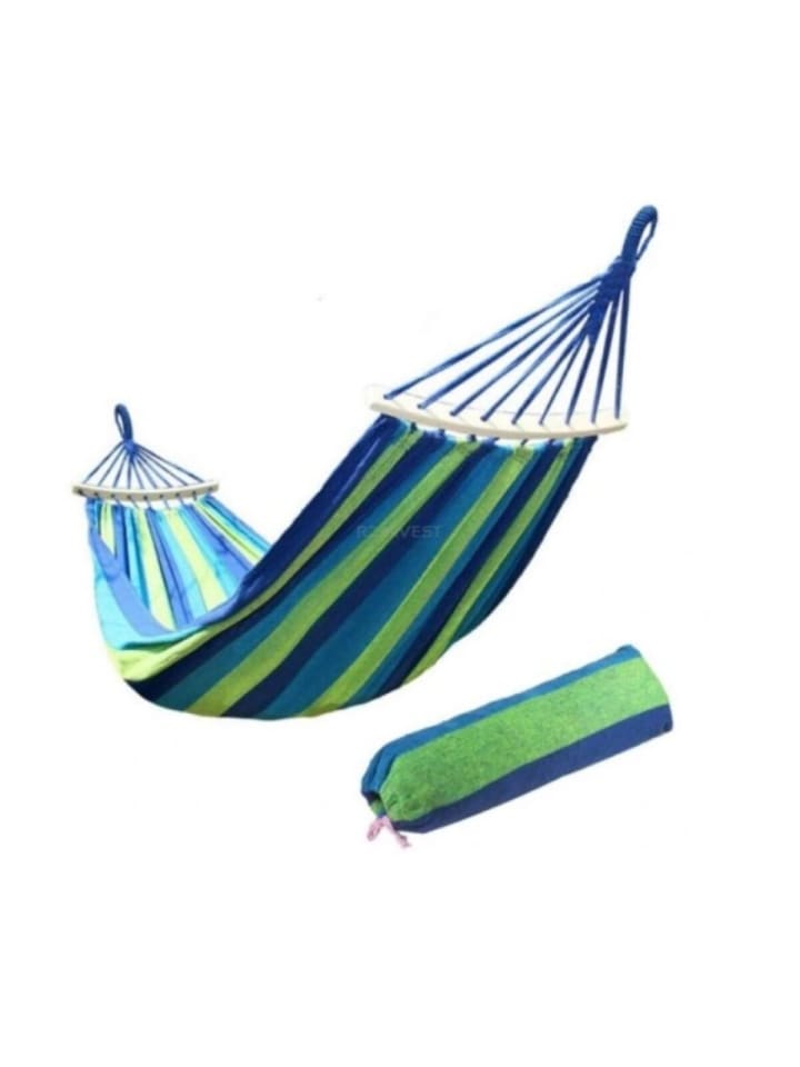 COFI 1453 260x150cm Hängematte in Grün-Blau - Liegematte für bis zu 2 Personen in Grün günstig kaufen onesize