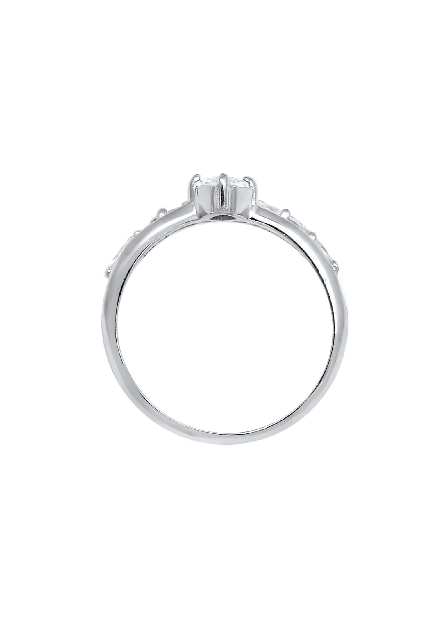 Anello da donna Elli PREMIUM Elli PREMIUM scintillante di eleganza con cristalli di zirconia cubica in argento sterling 925 placcato oro