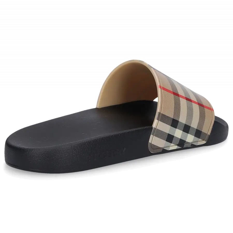Burberry - Badeschuhe ARCHIVIO Gummi - beige