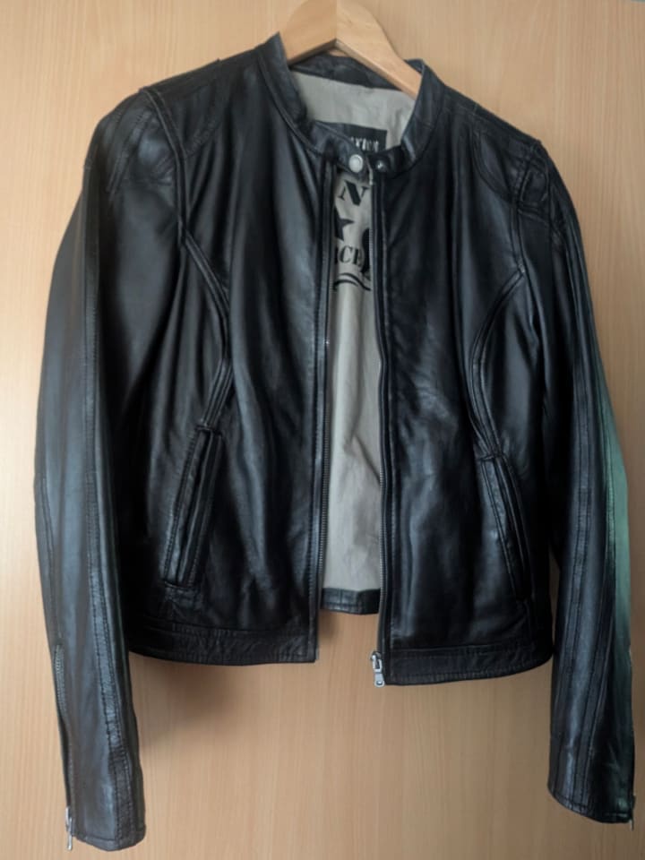 FREAKY NATION Lederjacke in Schwarz günstig kaufen L