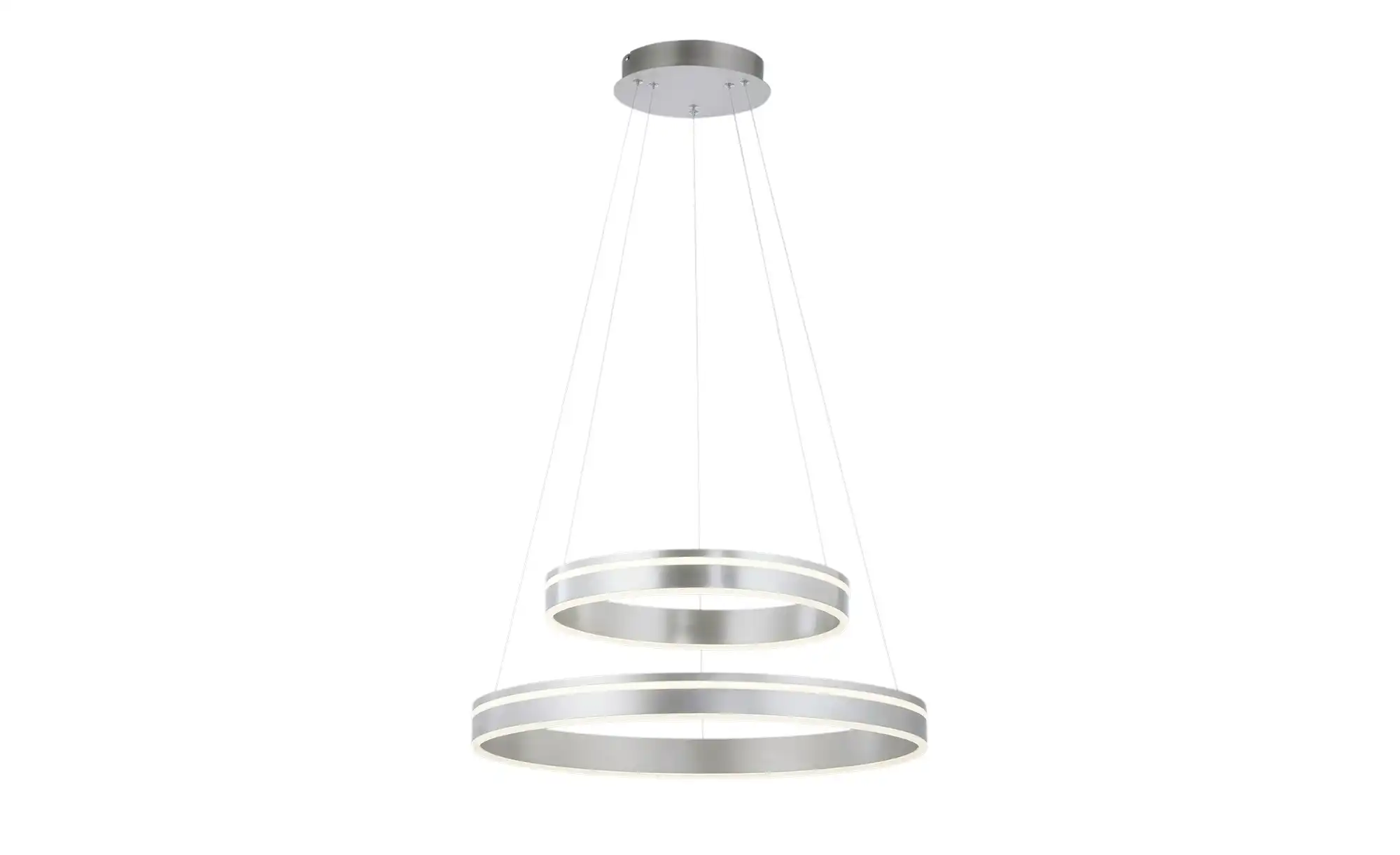 Q-Smart Home Lights Pendelleuchte, 2-flammig, Nickel-matt