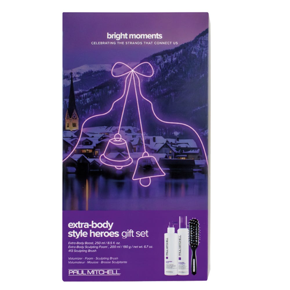 Paul Mitchell Extra Body Style Heros Gift Set Duo + Brush