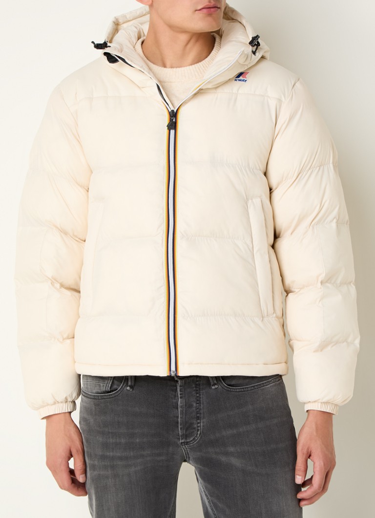 K-Way Le Vrai 3.0 puffer jacket with hood and logo