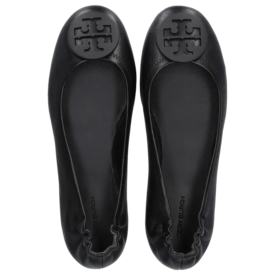 Tory Burch - Ballerinas MINNIE TRAVEL Ziegenleder - schwarz