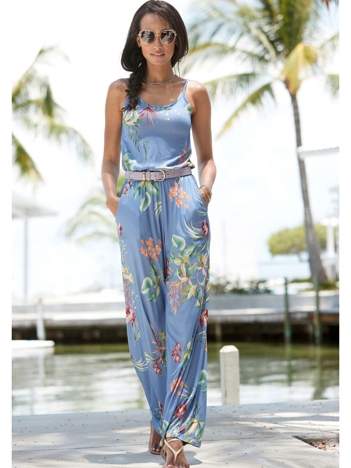 Buffalo Jumpsuit in blau bedruckt günstig kaufen