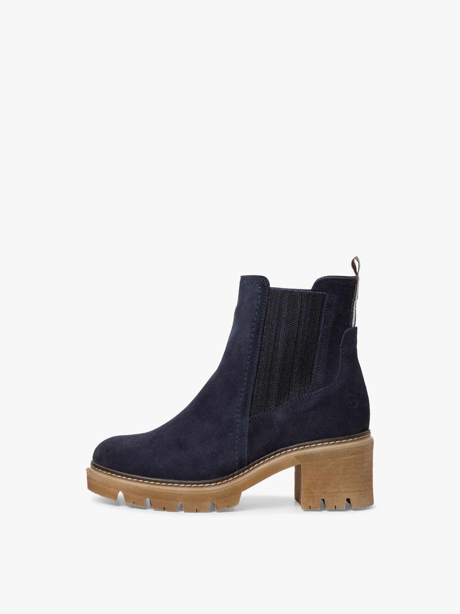 Bottine Chelsea en cuir - bleu