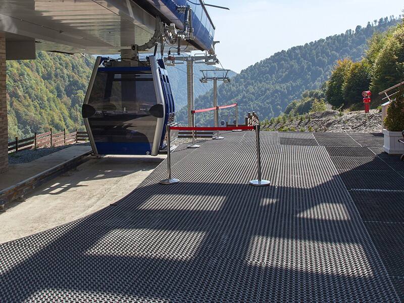 etm Wabenmatte Octo Door Nitrilgummi Schwarz 16 mm 1000 x 1500 mm