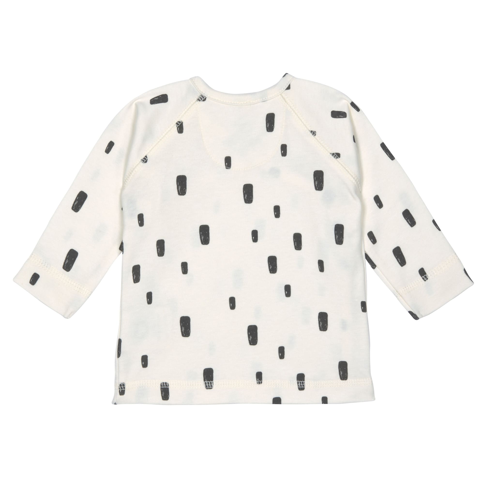 Baby Wickelshirt - Bio Baumwolle, Bricks Milky