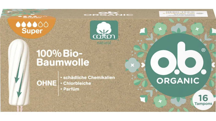 O.B. Organic Bio Tampon Super 16er