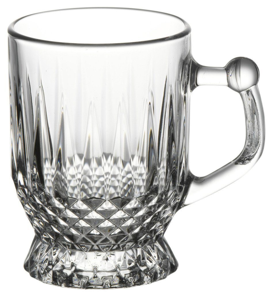 Pasabahce Gläser-Set Coffee-Mugs, Glas, Cup Teeglas Set 6 Teilig, Spülmaschinengeeignet