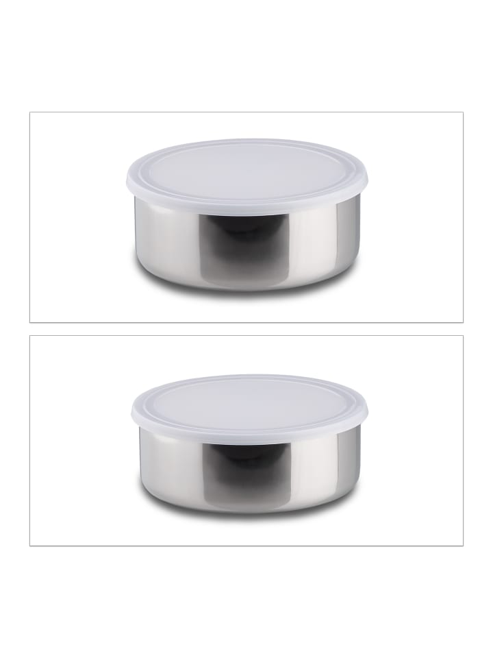 relaxdays 5-tlg. Schüssel Set in Silber günstig kaufen onesize