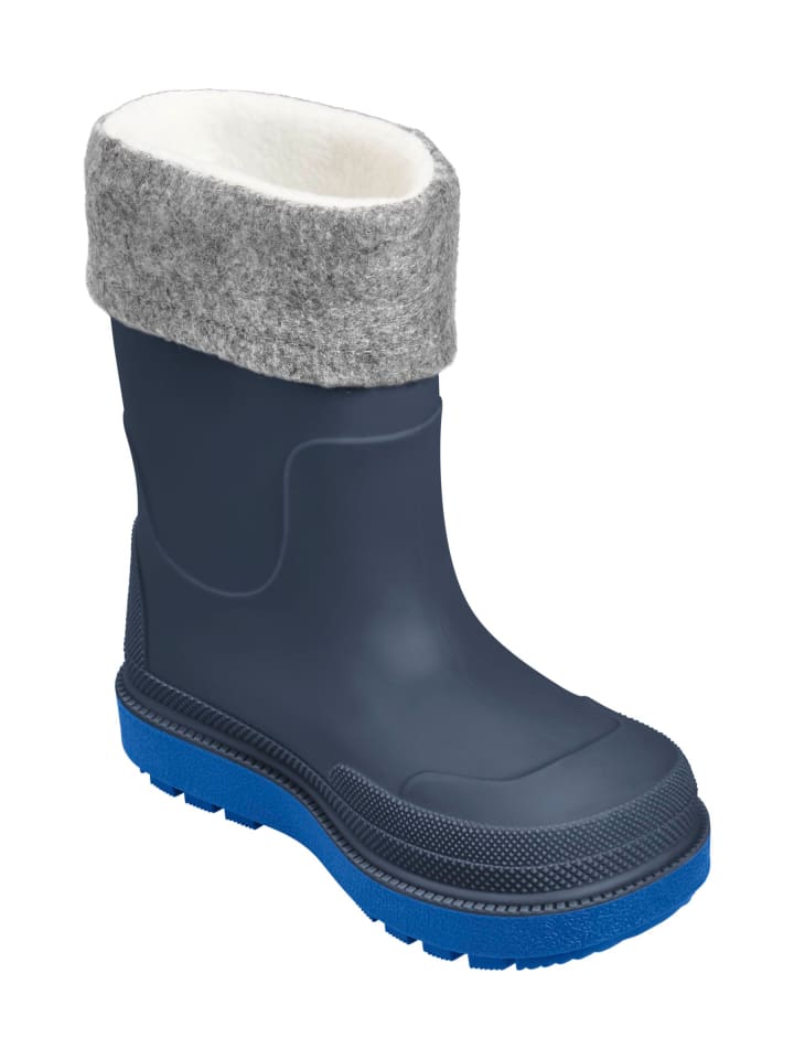 Playshoes Regenstiefel mit Futter in marine günstig kaufen