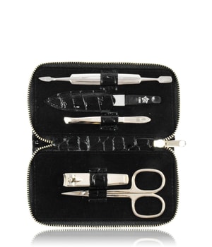 Pfeilring Basic schwarzes Krokoleder Maniküre-Set-1 Stk