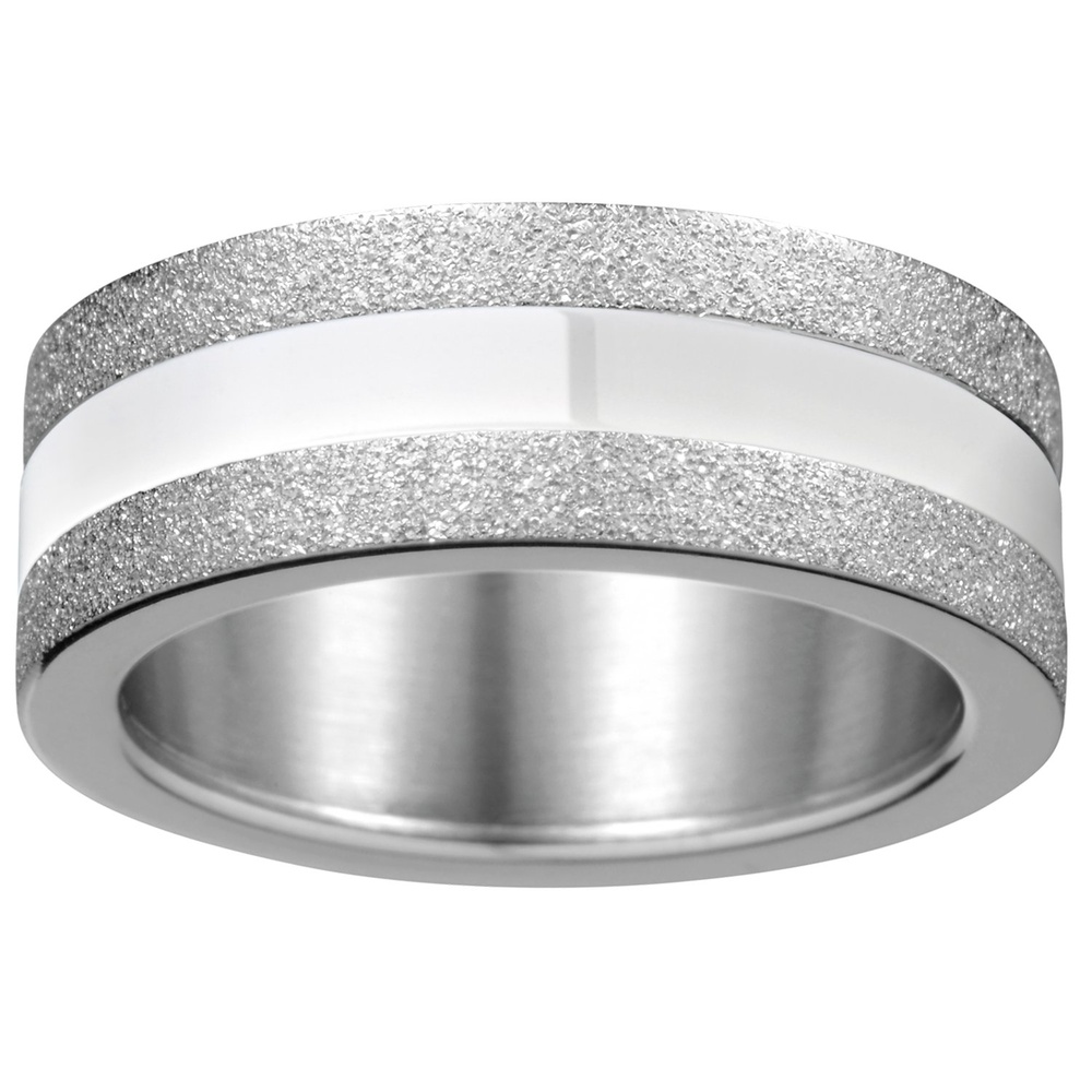 Bering Bague pour femme Céramique blanche Bague