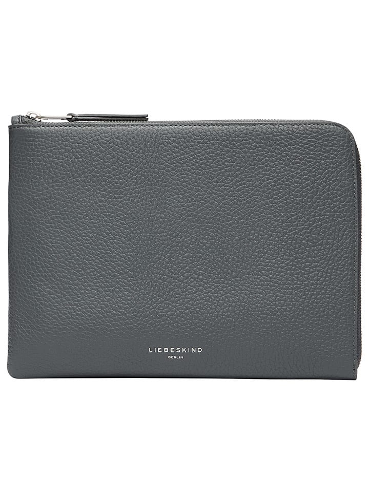 LIEBESKIND BERLIN Leder-Tablet Case in Grau - (B)27 x (H)20 x (T)1 cm günstig kaufen onesize
