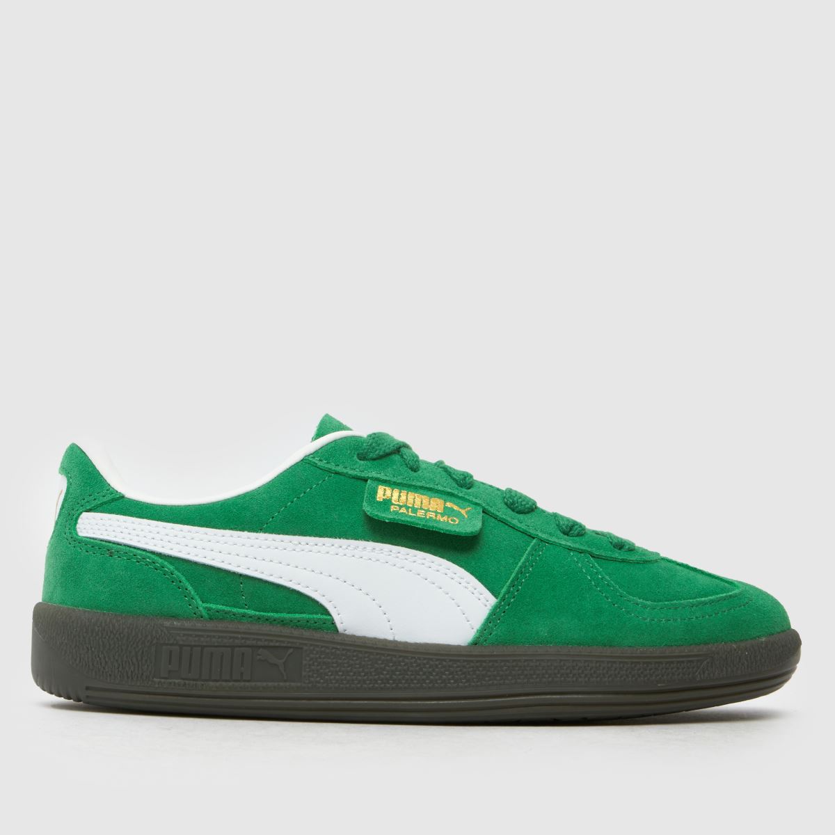 PUMA gröna Palermo Pojkar Ungdomsskor