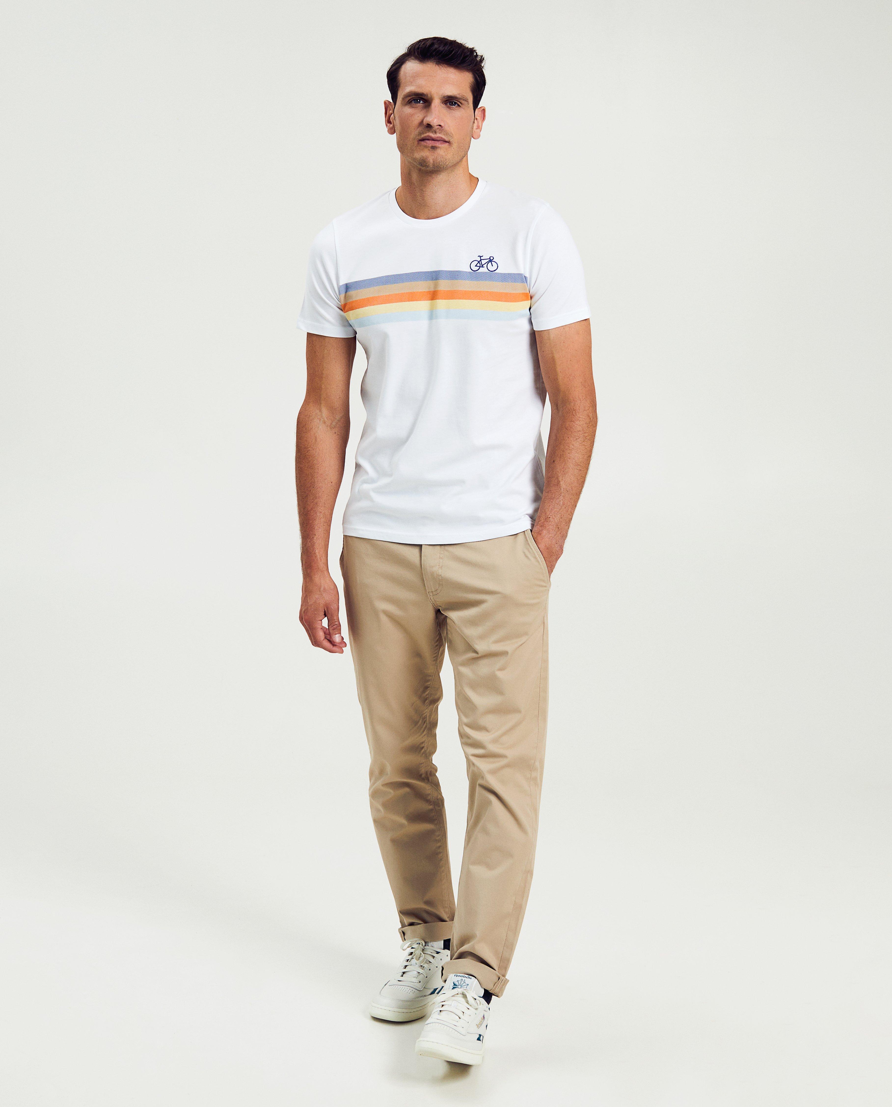 Tricou Baptiste din bumbac organic, alb pentru adulți