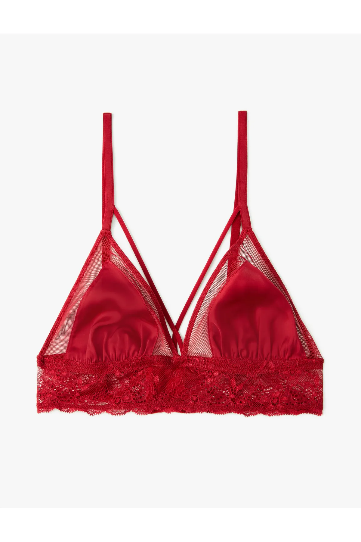 Koton  Spitzen-Bralette-BH ohne Bügel, ohne Polsterung, ohne Körbchen, mit Neujahrsmotiv