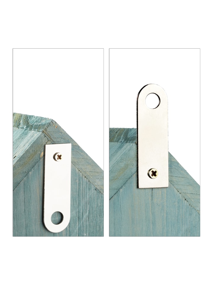 relaxdays Schmetterlingshaus in Türkis - (B)18,5 x (H)25,5 x (T)12 cm günstig kaufen onesize