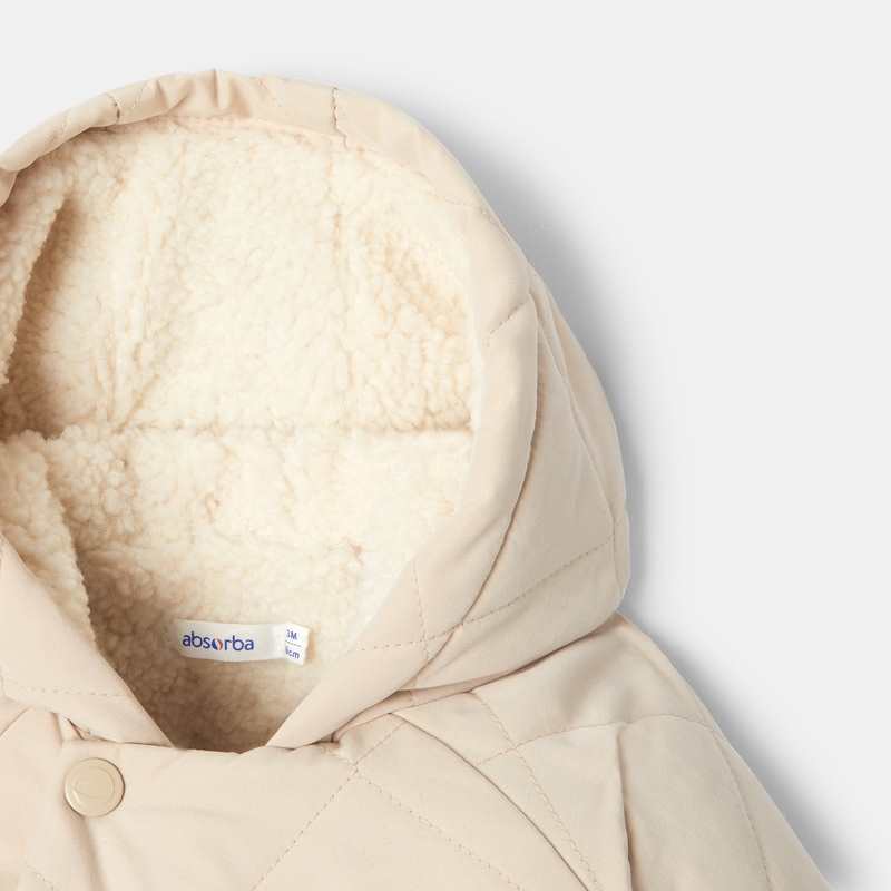 Combipilote matelassée doublée beige naissance Absorba