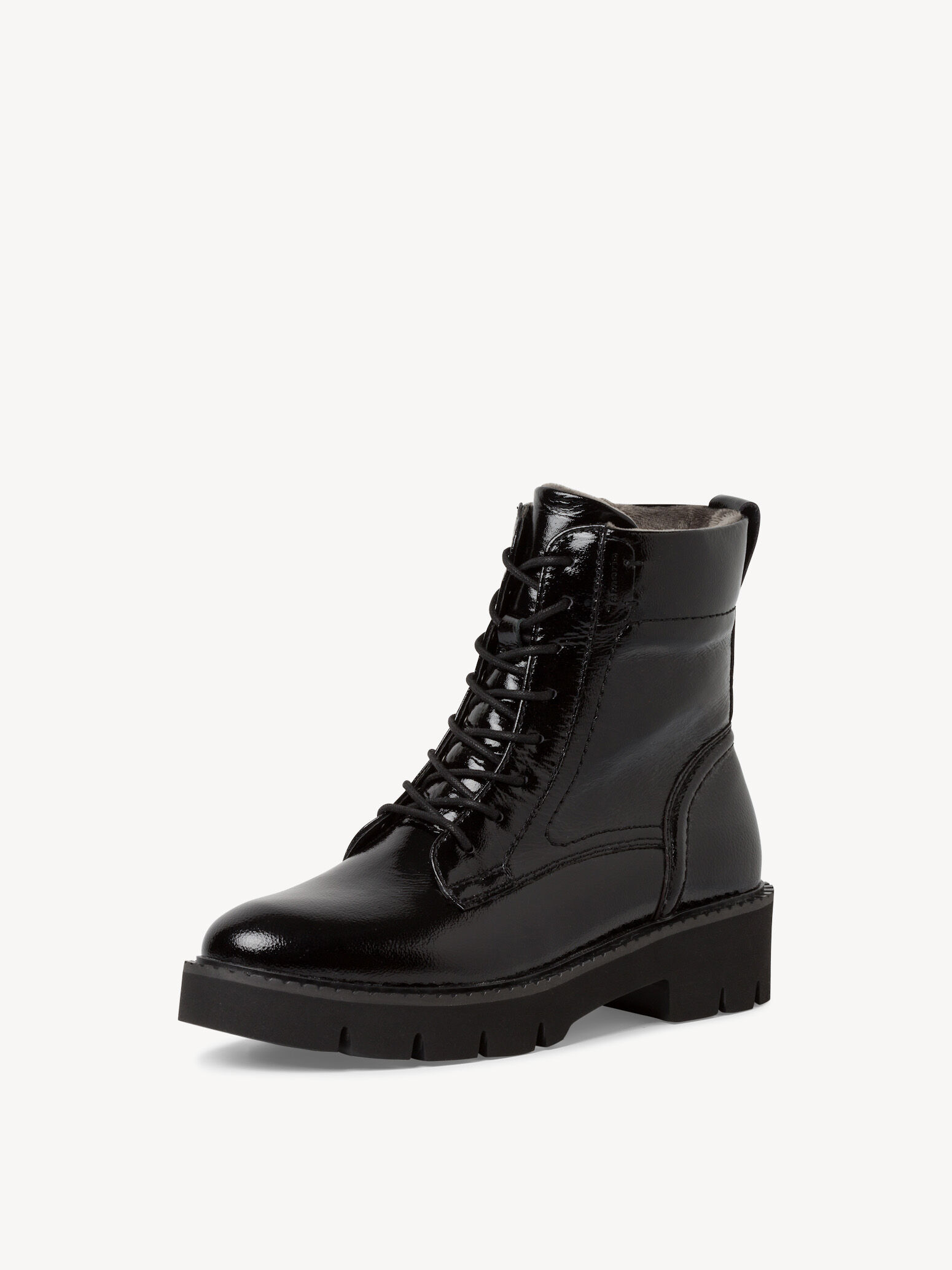 Bottine en cuir - noir