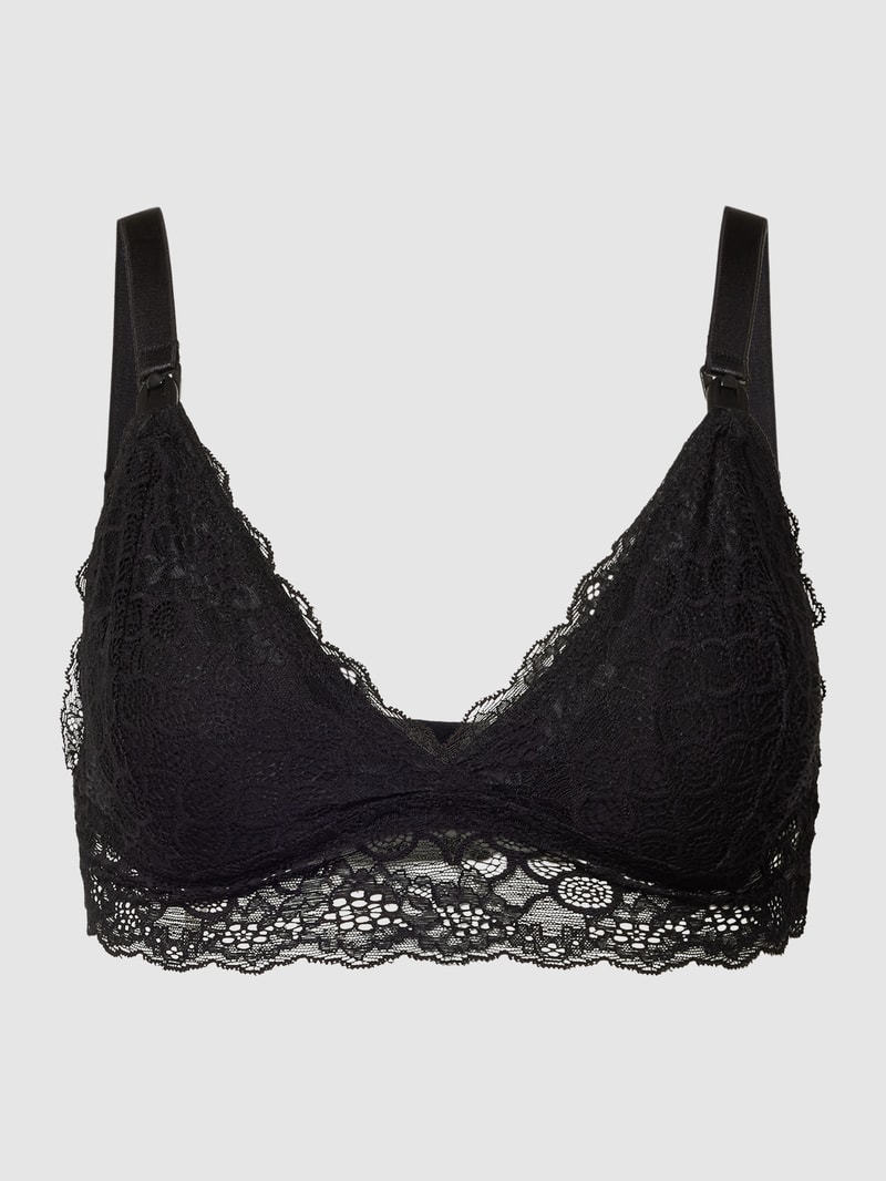 Still-BH mit Spitzenbesatz Modell 'SIDSEL' in schwarz