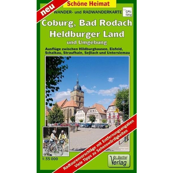 Coburg, Bad Rodach, Heldburger Land und Umgebung 1:35 000 - Wanderkarte
