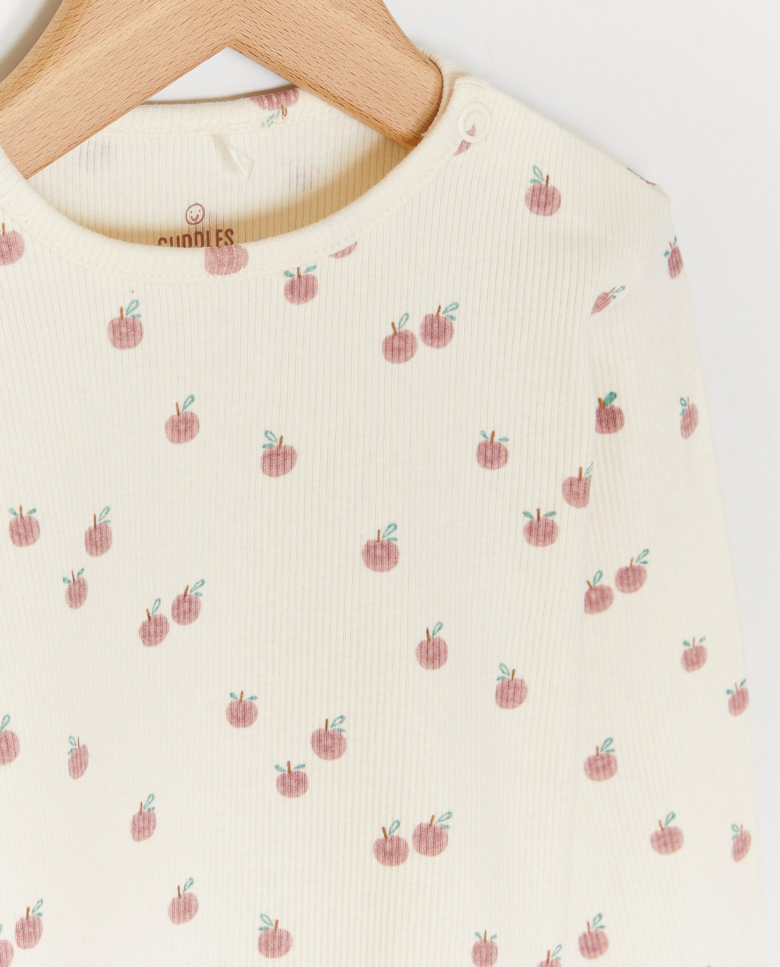 Tricou cu mânecă lungă Cuddles and Smiles cu imprimeu roz deschis