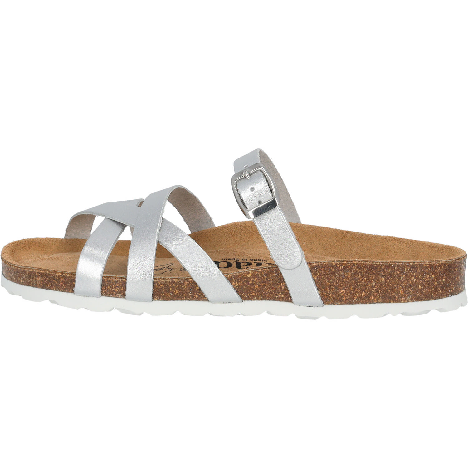 Palado Cruisi Premium Leather, Pantoletten, Damen, Silber Metallic