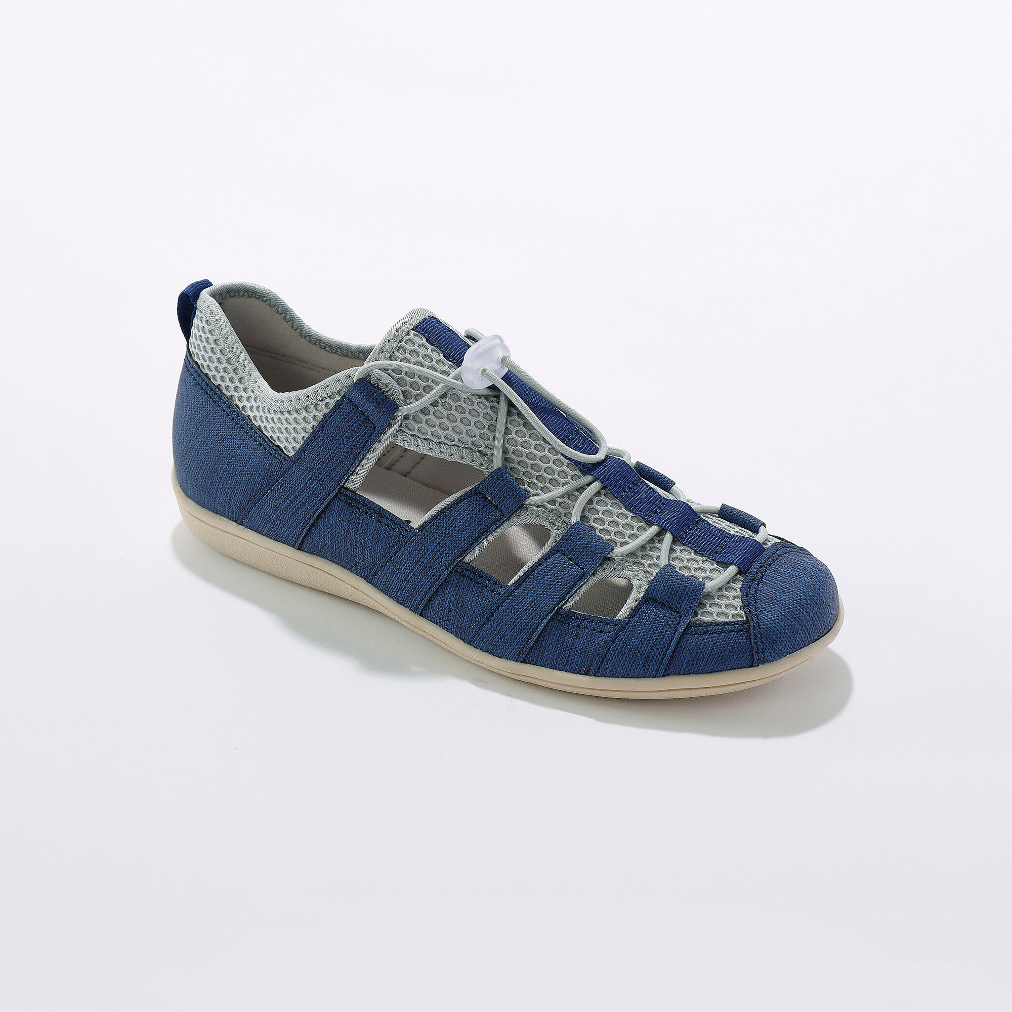 Sneakers ajourées à lacets élastiqués