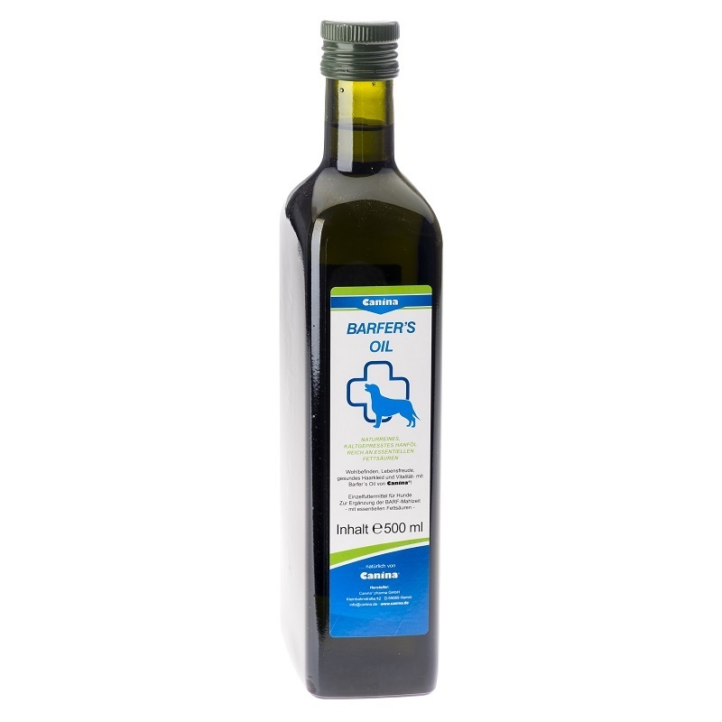 Canina Ergänzungsfutter & Aufzucht Canina Barfer's Oil Hanföl 500ml