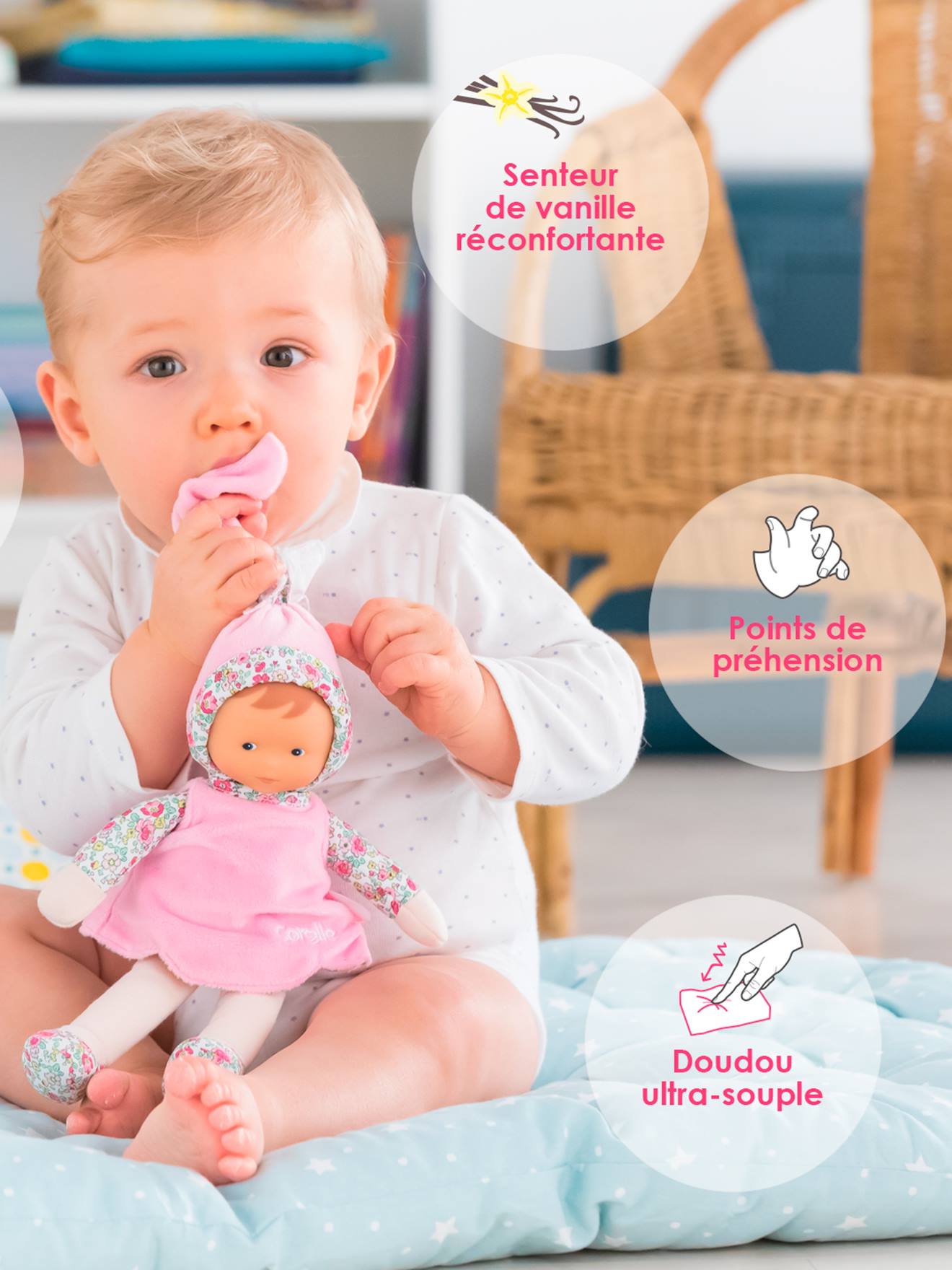 Corolle Babypuppe Miss Rose jardin en fleurs COROLLE - rosa