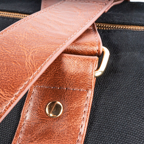 Canvas Weekender, schwarz