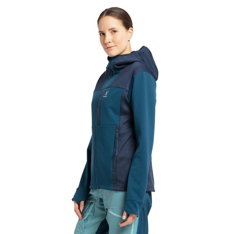 Haglöfs Vassi Mid Hood Fleecejacke Damen