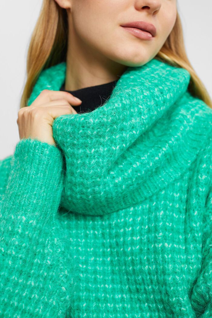 Turtleneck-Pullover in Chunky-Optik