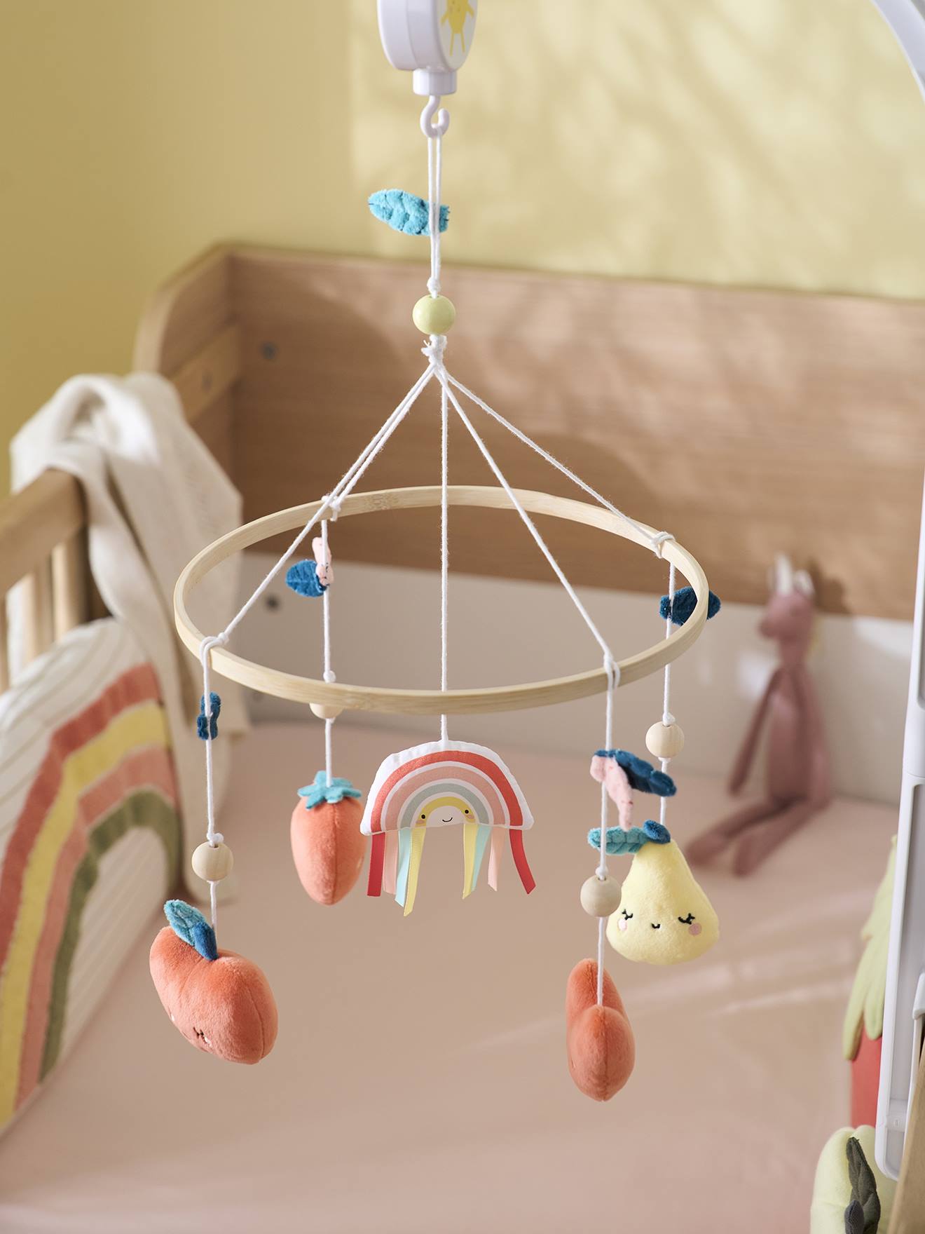 Vertbaudet Baby Musikmobile DAS SÜßE LEBEN - erdbeer