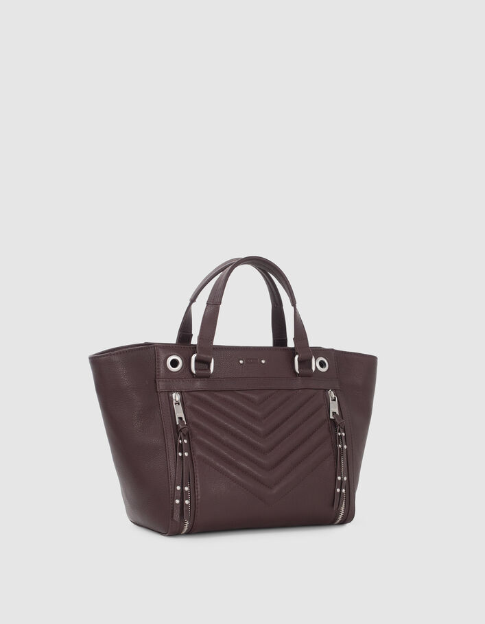 Sac cabas 1440 Medium grenat cuir Femme