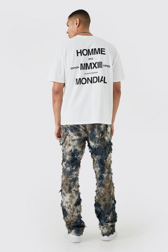 Oversize T-Shirt mit Slogan